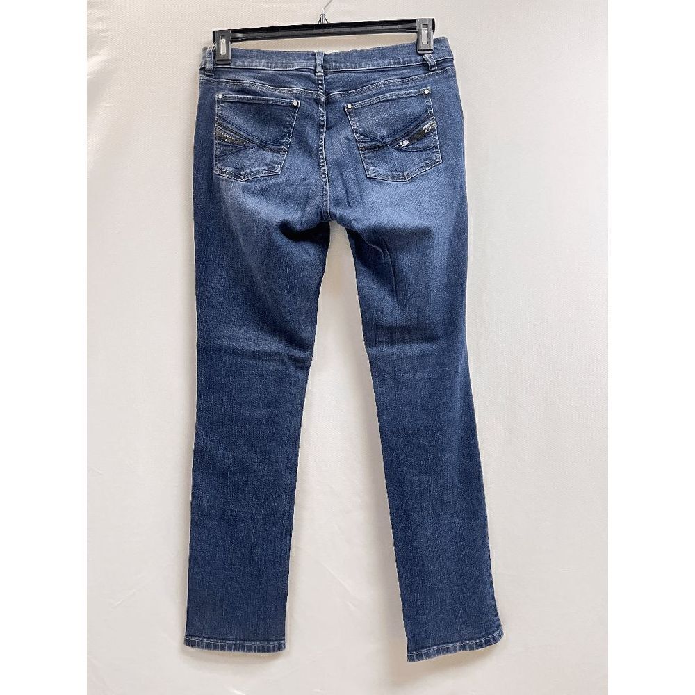 White House Black Market Womens Low rise Slim Leg Jeans Medium wash Sz 8R - Picture 6 of 8